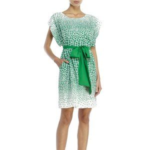 Eliza J Dress Green & White